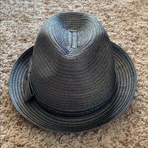 NWT Metallic Gray Fedora